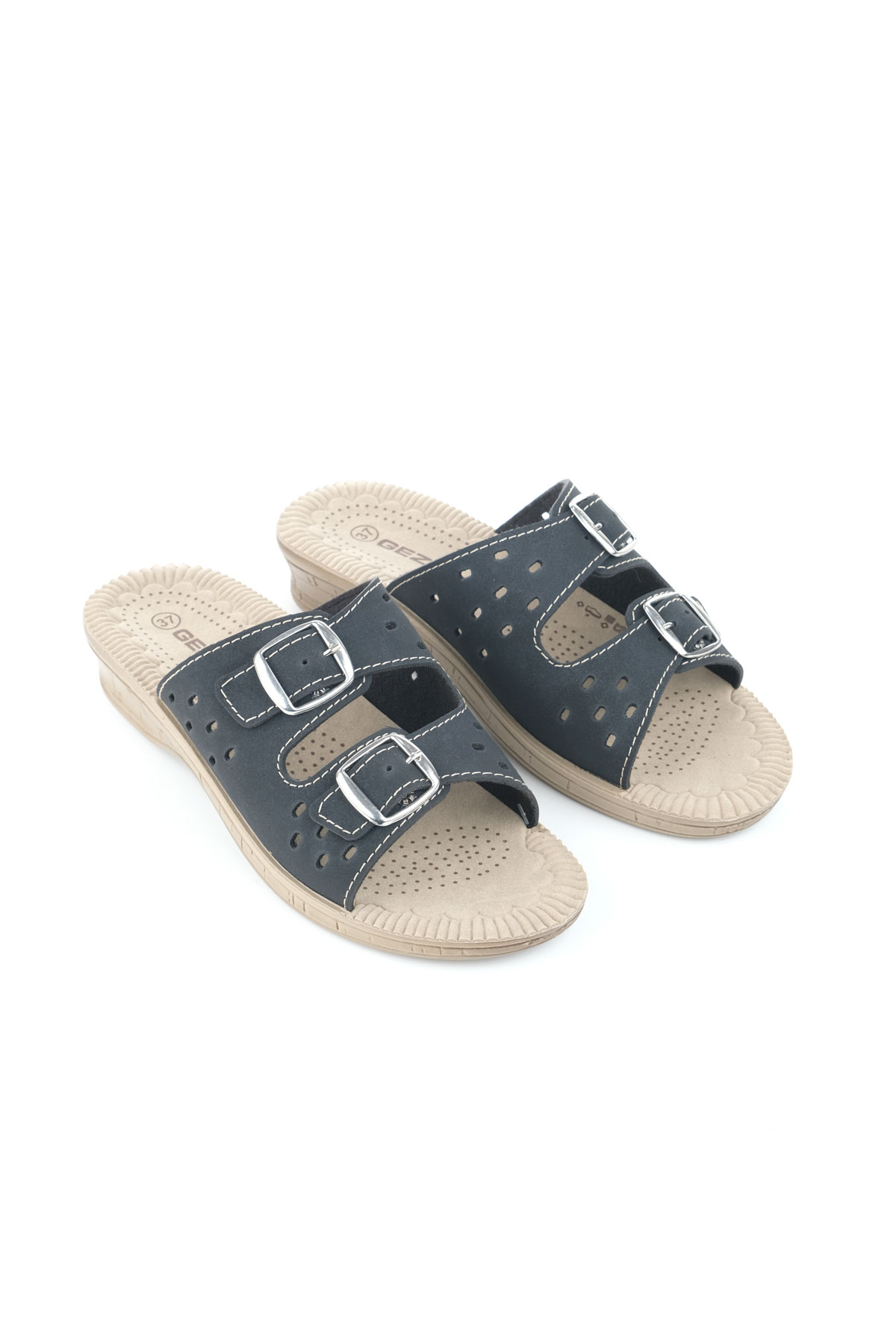 Yazlık Kadın Tokalı Ayarlanabilir Terlik - Görsel 4