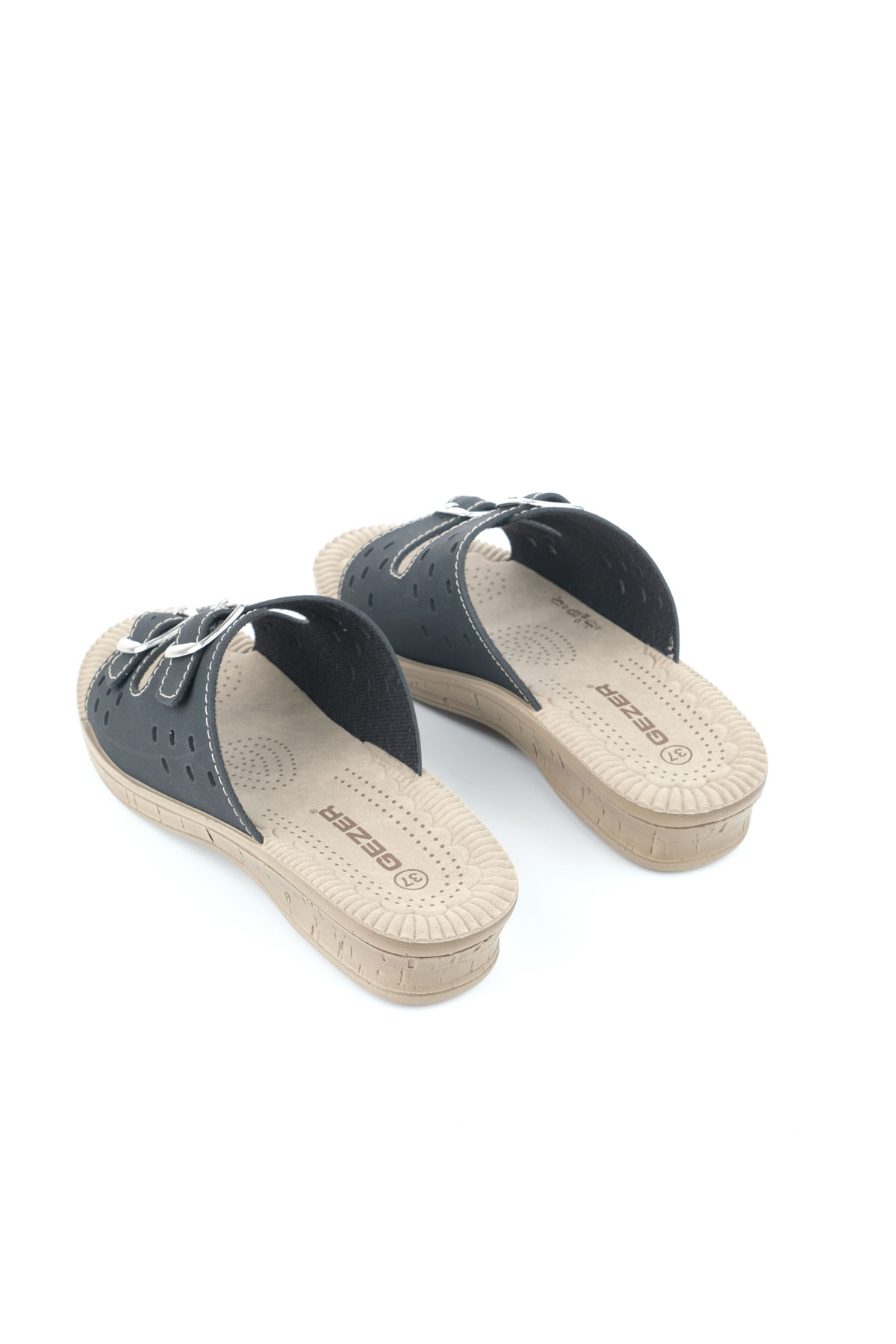 Yazlık Kadın Tokalı Ayarlanabilir Terlik - Görsel 5