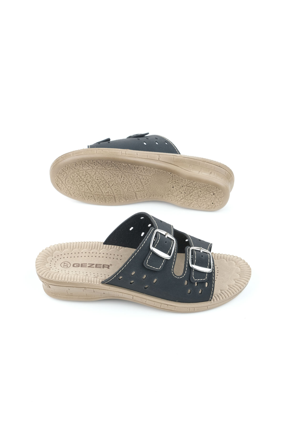 Yazlık Kadın Tokalı Ayarlanabilir Terlik - Görsel 6