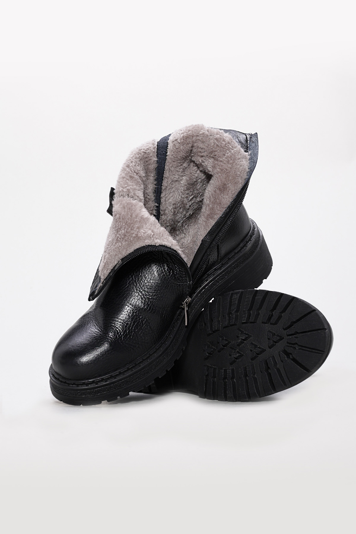 Hakiki Deri Kadın Kalın Taban Bot 257SZA623 - Görsel 5
