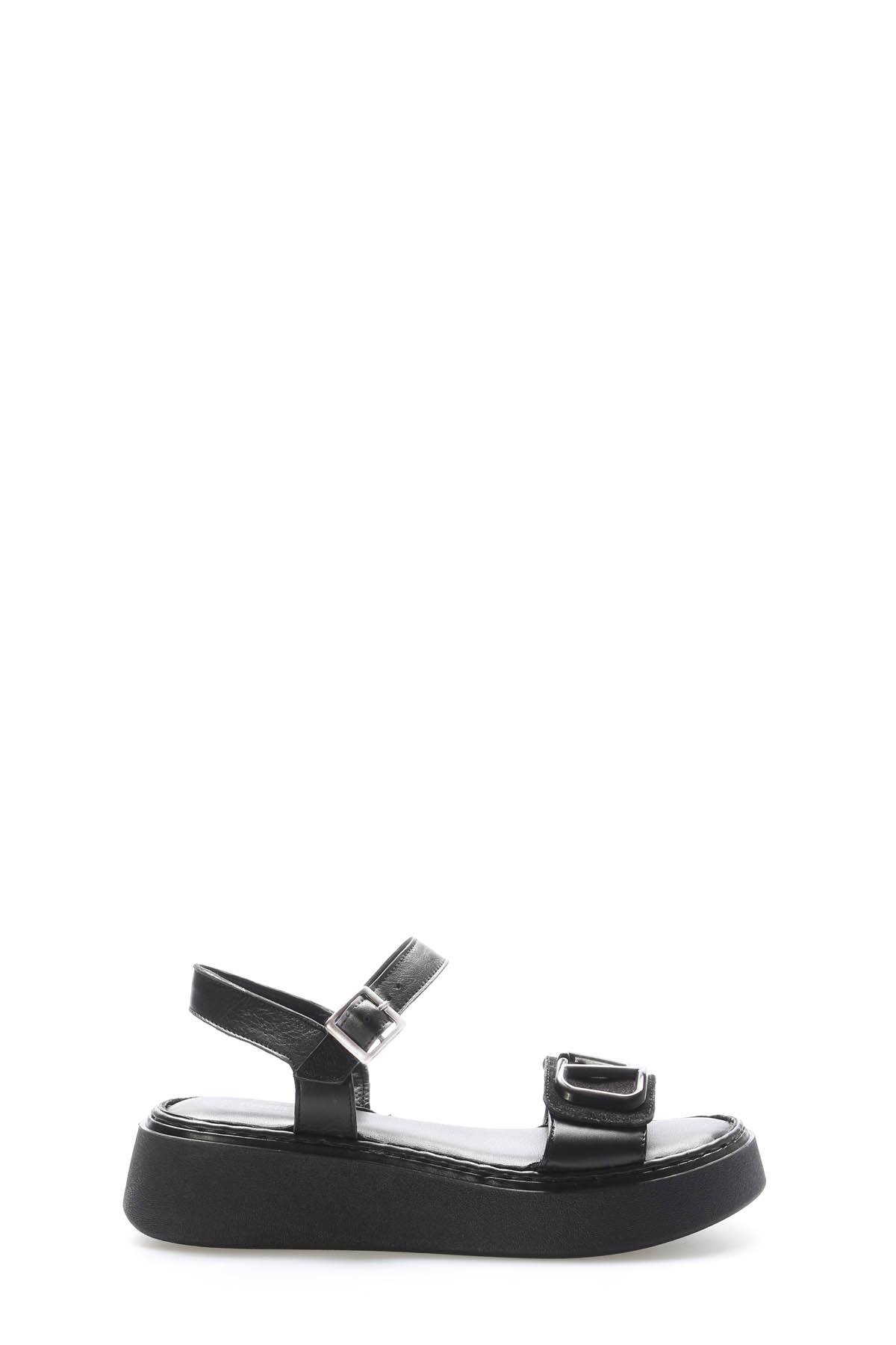 Hakiki Deri Kadın Klasik Sandalet 621ZA1149 - Görsel 3