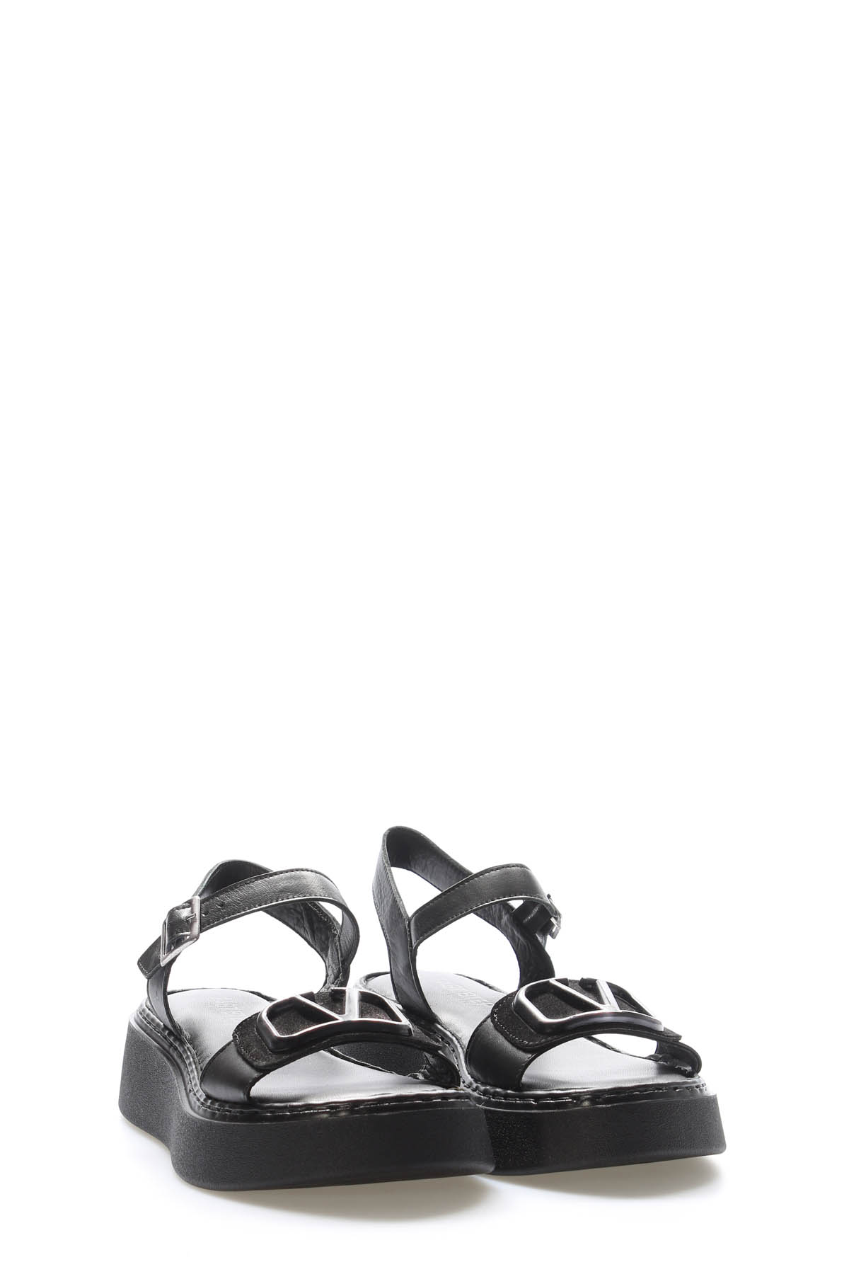 Hakiki Deri Kadın Klasik Sandalet 621ZA1149 - Görsel 6