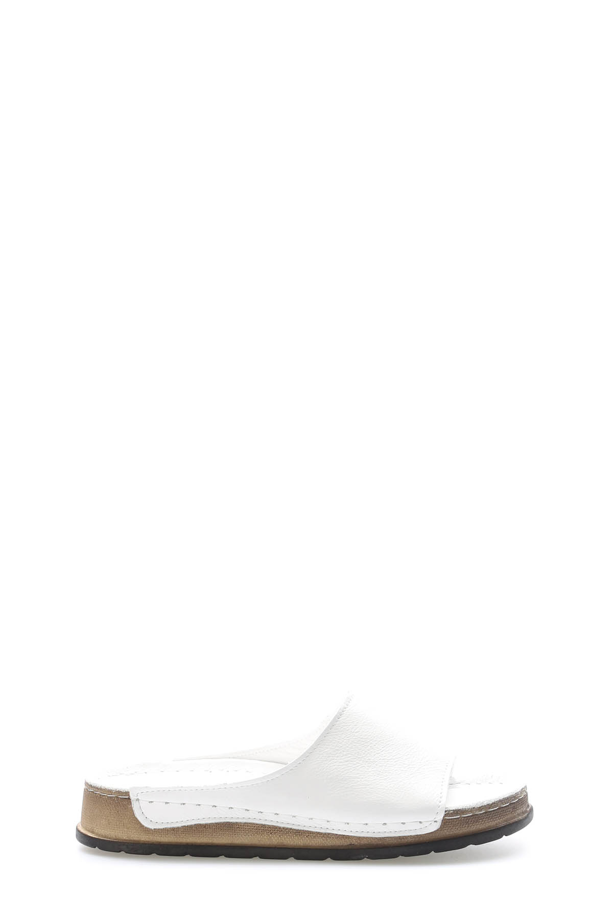 Hakiki Deri Kadın Dolgu Topuk Terlik 972ZA309 - Görsel 2