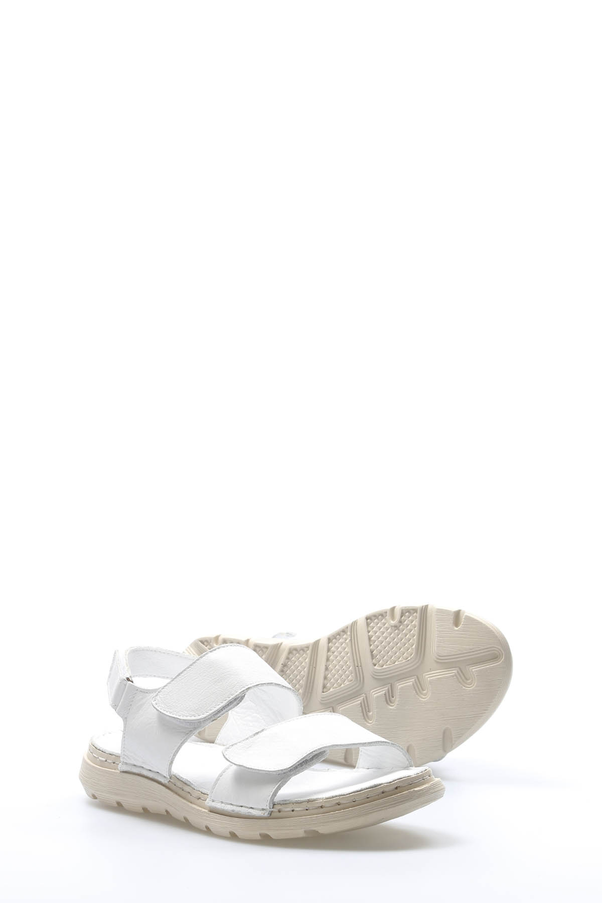 Hakiki Deri Kadın Klasik Sandalet 972ZA602 - Görsel 4