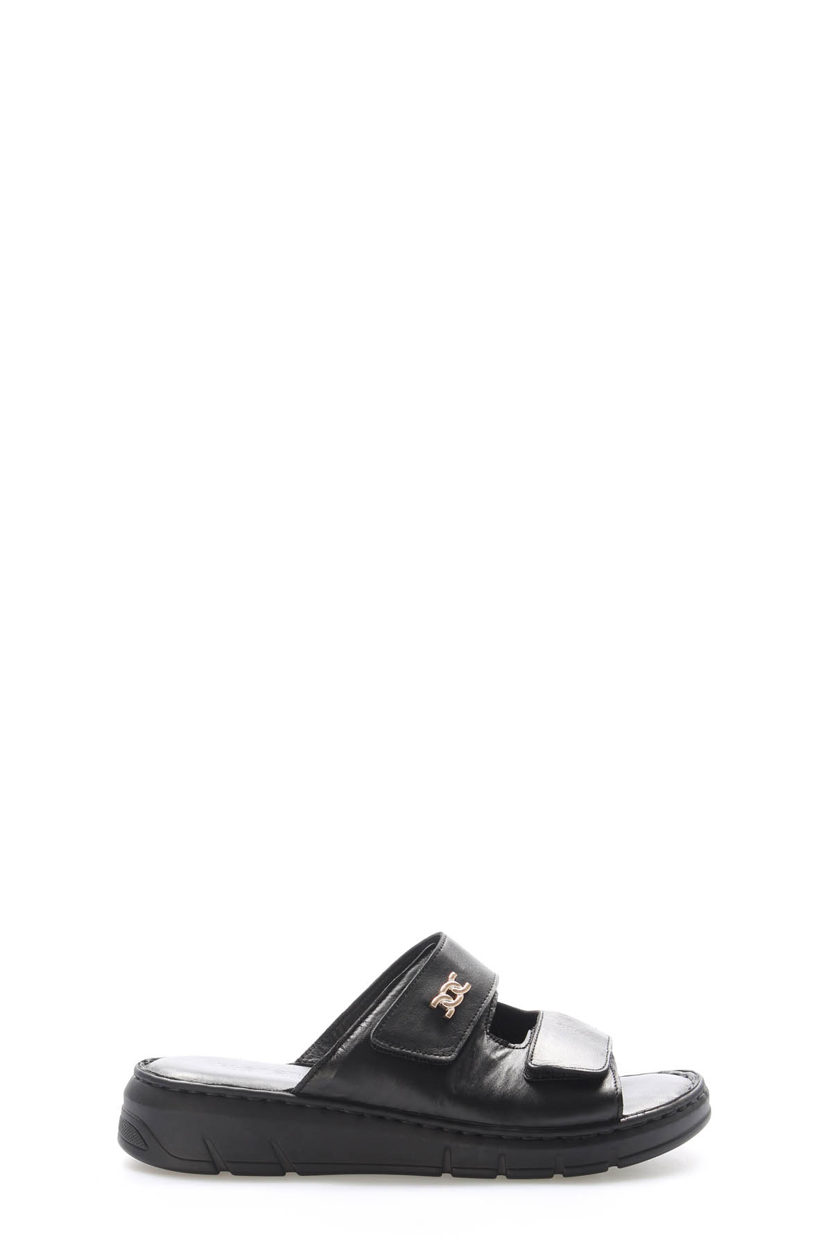 Hakiki Deri Kadın Dolgu Topuk Terlik 621ZA1099 - Görsel 3