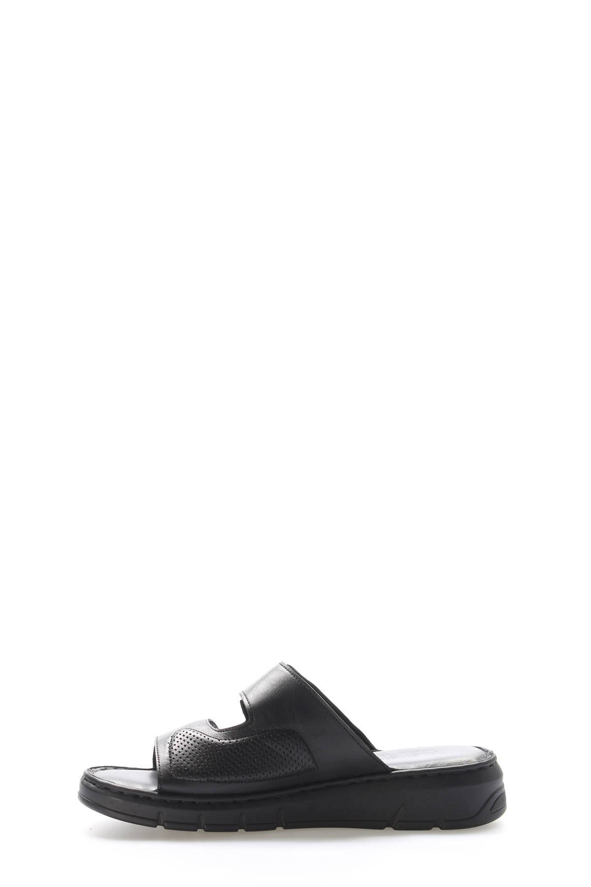 Hakiki Deri Kadın Dolgu Topuk Terlik 621ZA1099 - Görsel 4