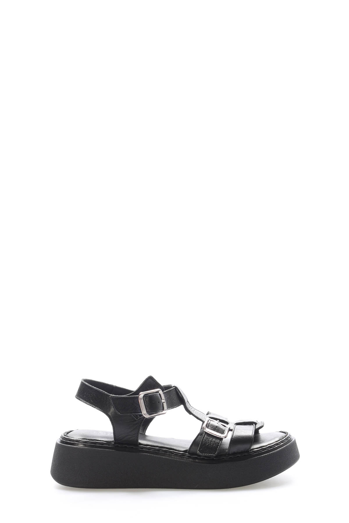 Hakiki Deri Kadın Klasik Sandalet 621ZA1169 - Görsel 3