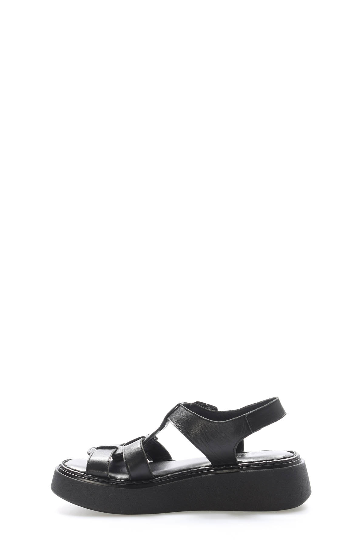 Hakiki Deri Kadın Klasik Sandalet 621ZA1169 - Görsel 4