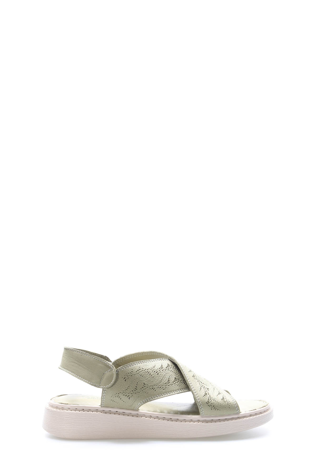 Hakiki Deri Kadın Klasik Sandalet 972ZA455 - Görsel 2