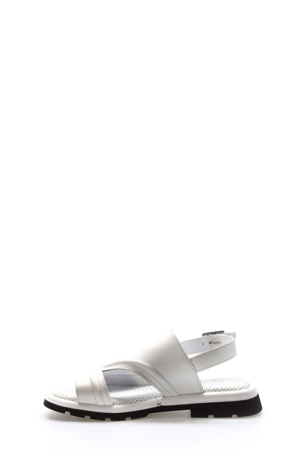 Hakiki Deri Kadın Klasik Sandalet 710ZA972 - Görsel 4