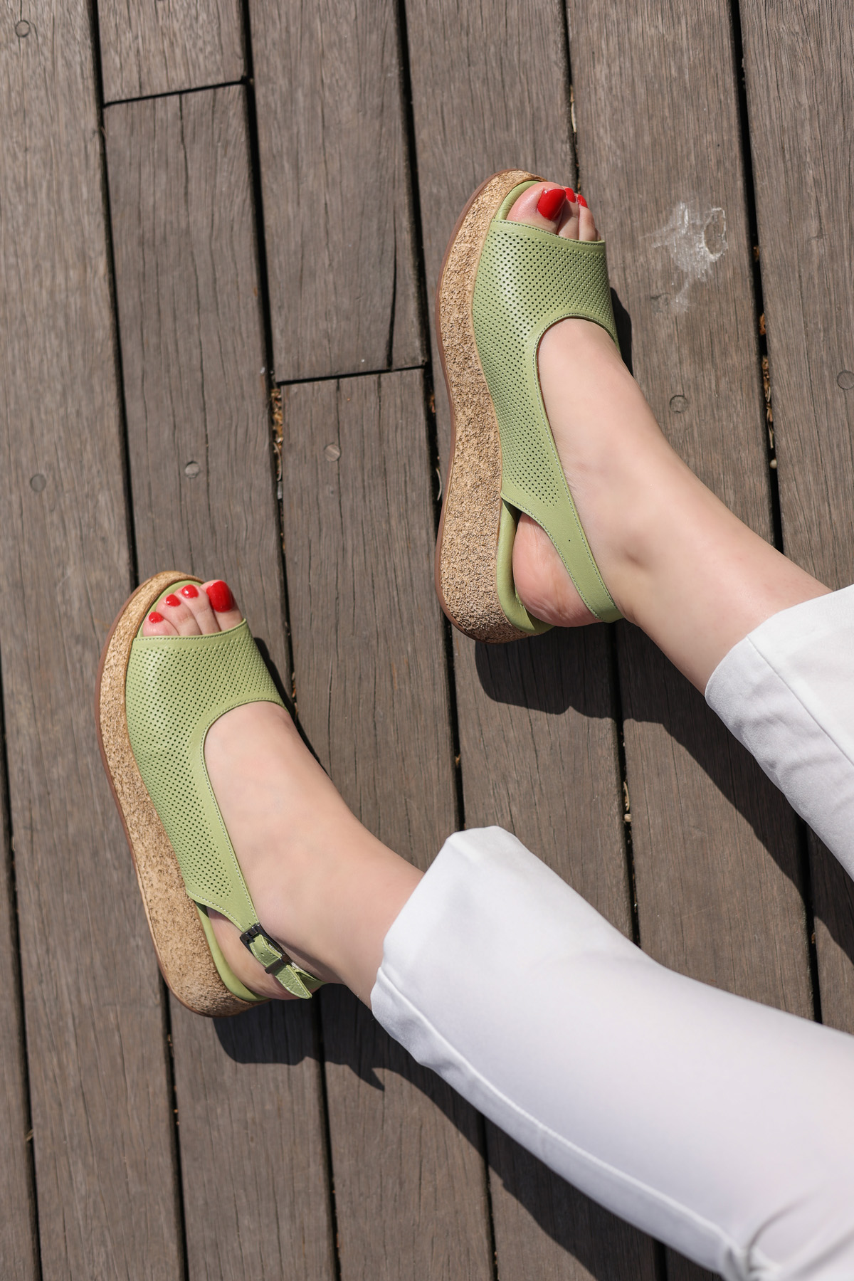 Hakiki Deri Kadın Klasik Ayakkabı 227ZA15319-1 - Görsel 3