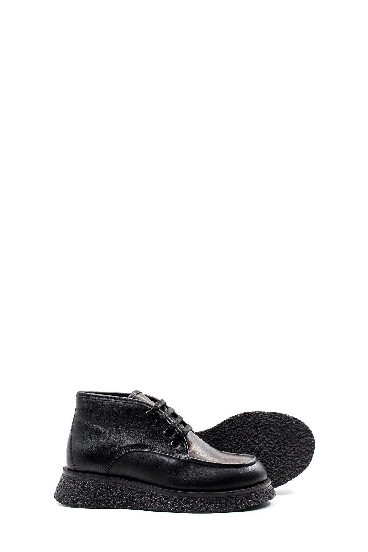 Hakiki Deri Kürklü Kadın Kalın Taban Bot 217KZA510 - Görsel 5