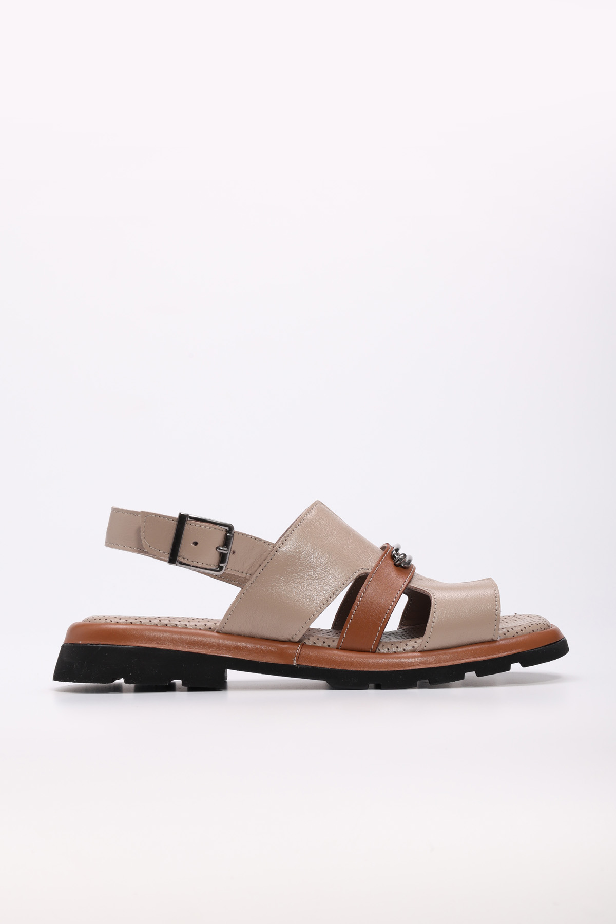 Hakiki Deri Kadın Klasik Sandalet 710ZA993 - Görsel 2