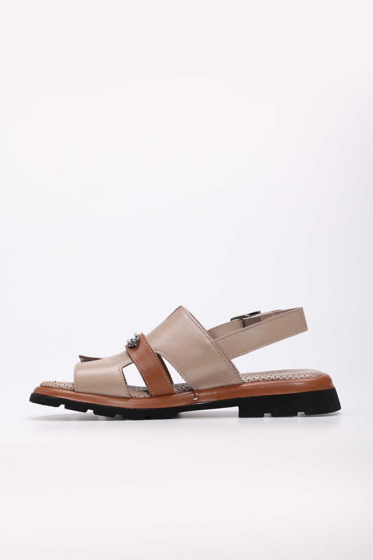 Hakiki Deri Kadın Klasik Sandalet 710ZA993 - Görsel 3