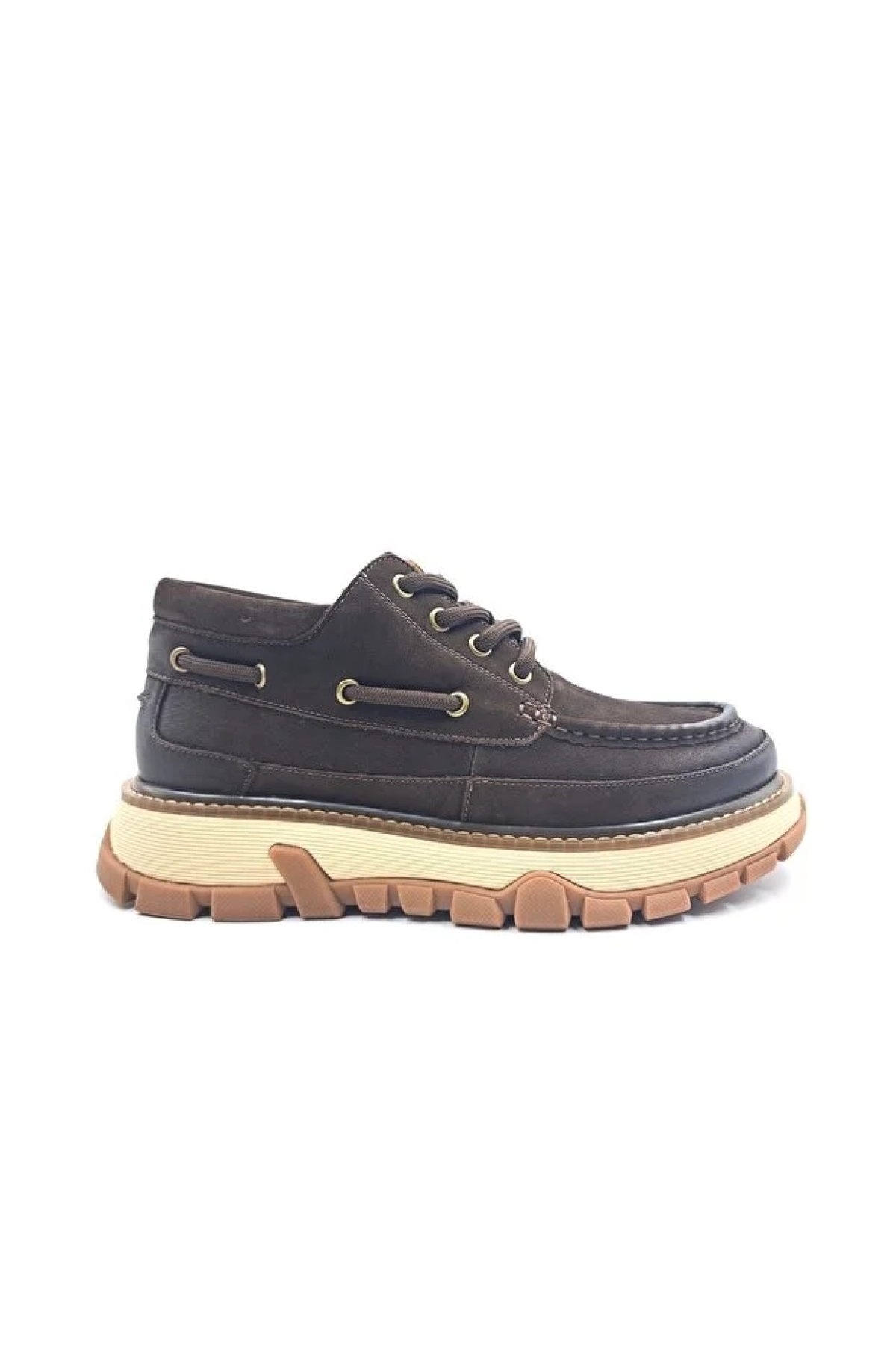 25K550 Erkek Hakiki Deri Kalın Taban Bilekli Ayakkabı - Görsel 2