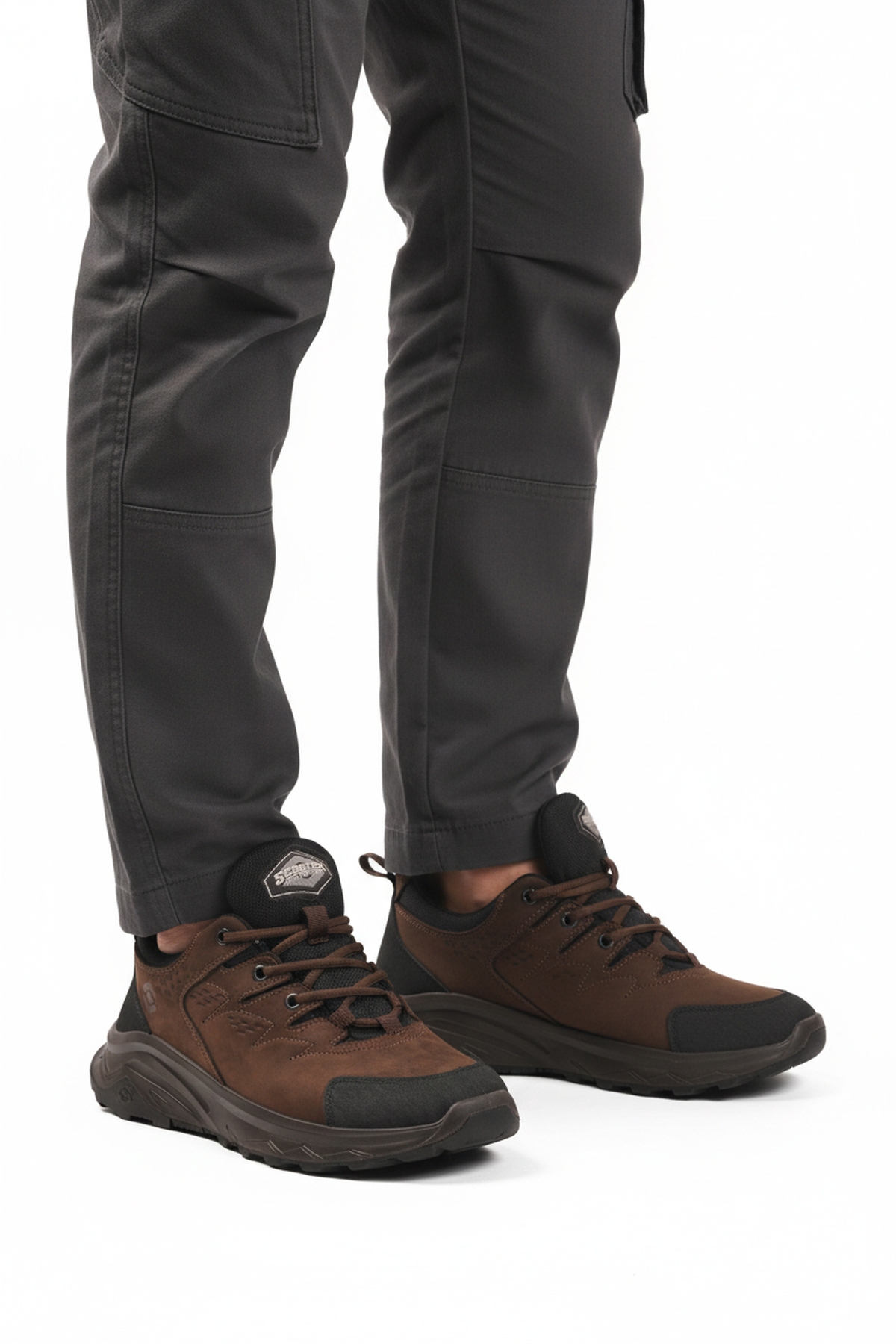 Kahve Nubuk Hakiki Deri Su Geçirmez Erkek Outdoor Ayakkabı M2040 M - Görsel 2