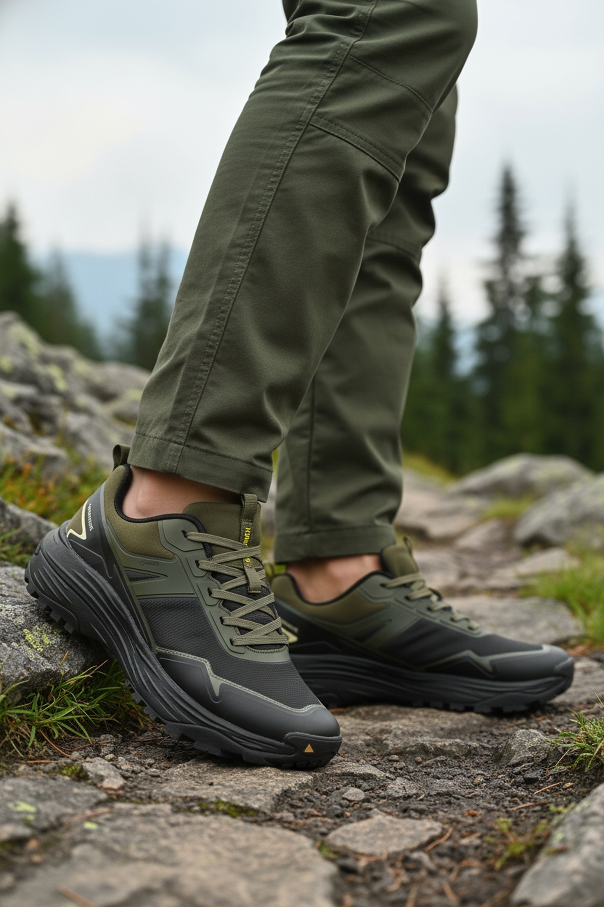 Siyah Kaymaz Taban Erkek Outdoor Ayakkabı 350497A M - Görsel 4