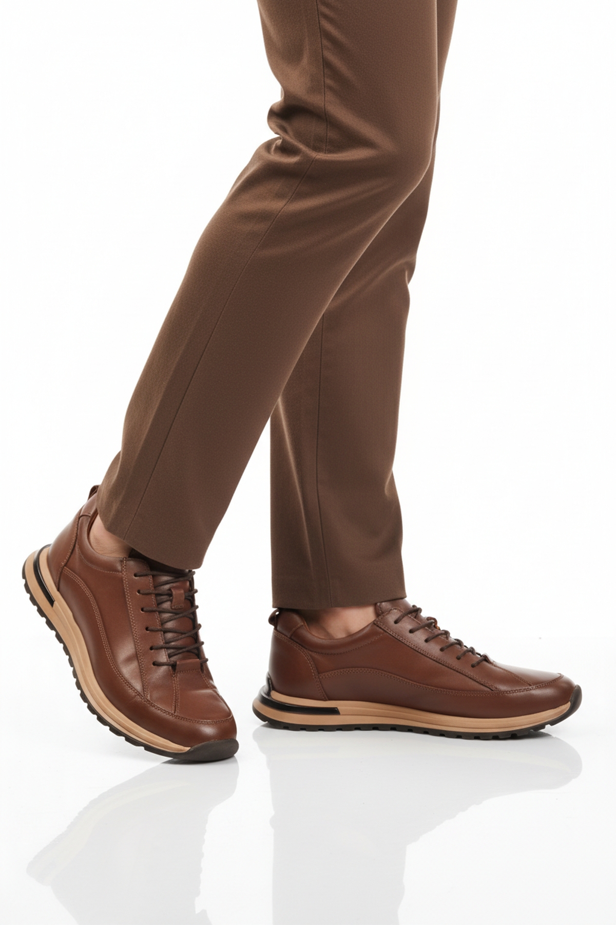 Taba Hakiki Deri Erkek Sneaker 2636 M - Görsel 2