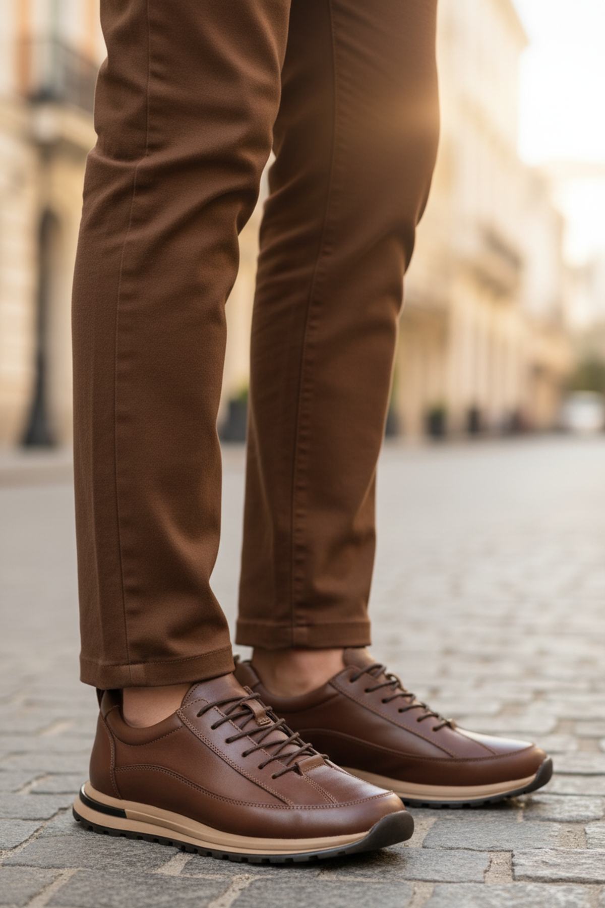 Taba Hakiki Deri Erkek Sneaker 2636 M - Görsel 4