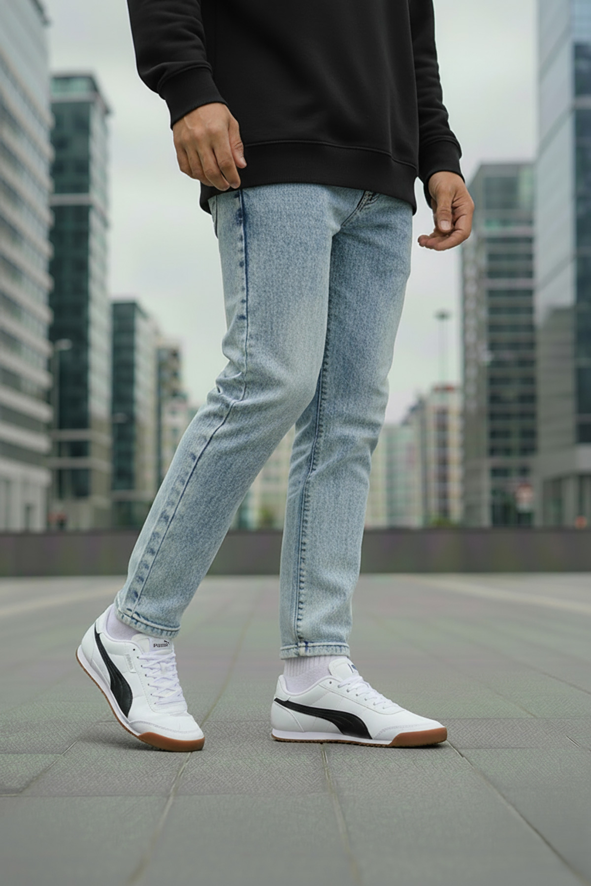 Turino II Beyaz Erkek Sneaker - Görsel 4