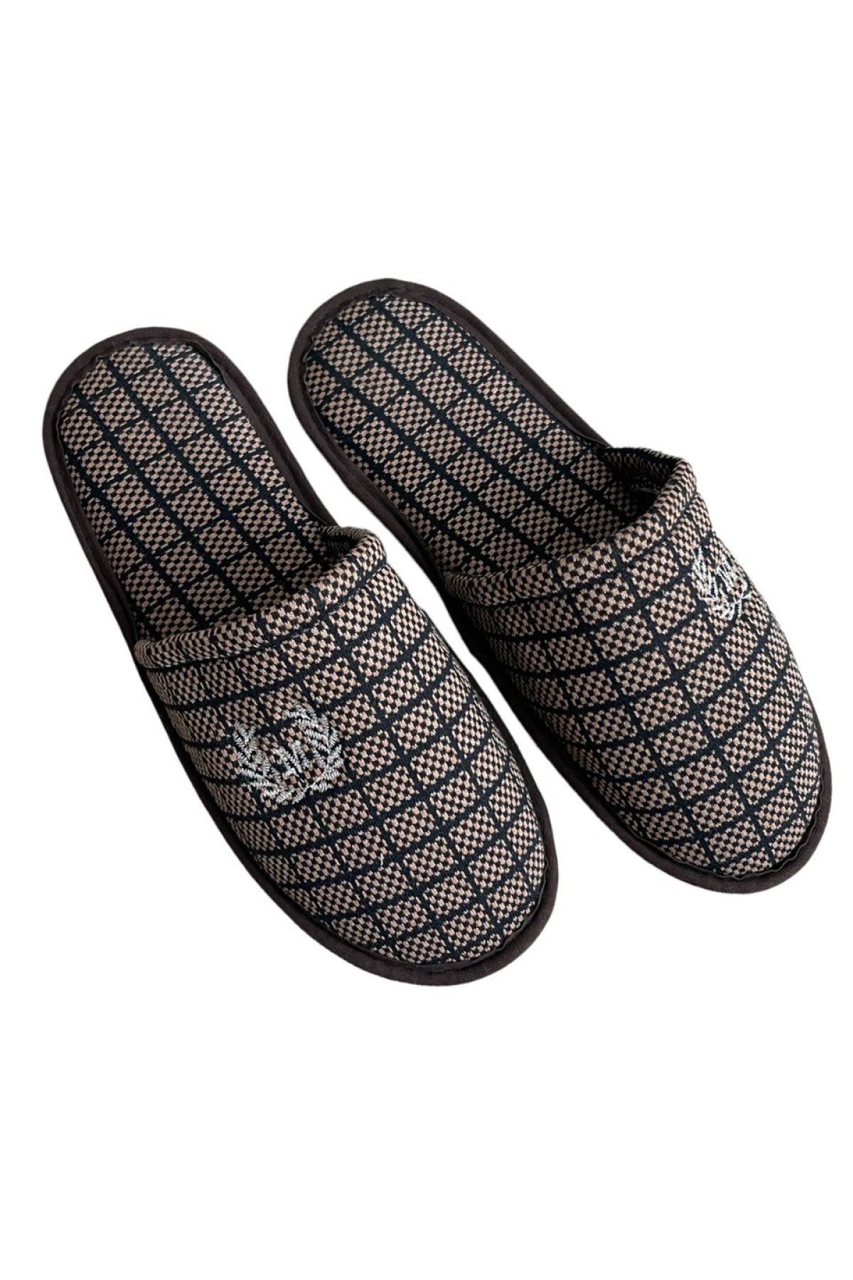 Kışlık Erkek Ev Terliği KAHVERENGİ - Görsel 2