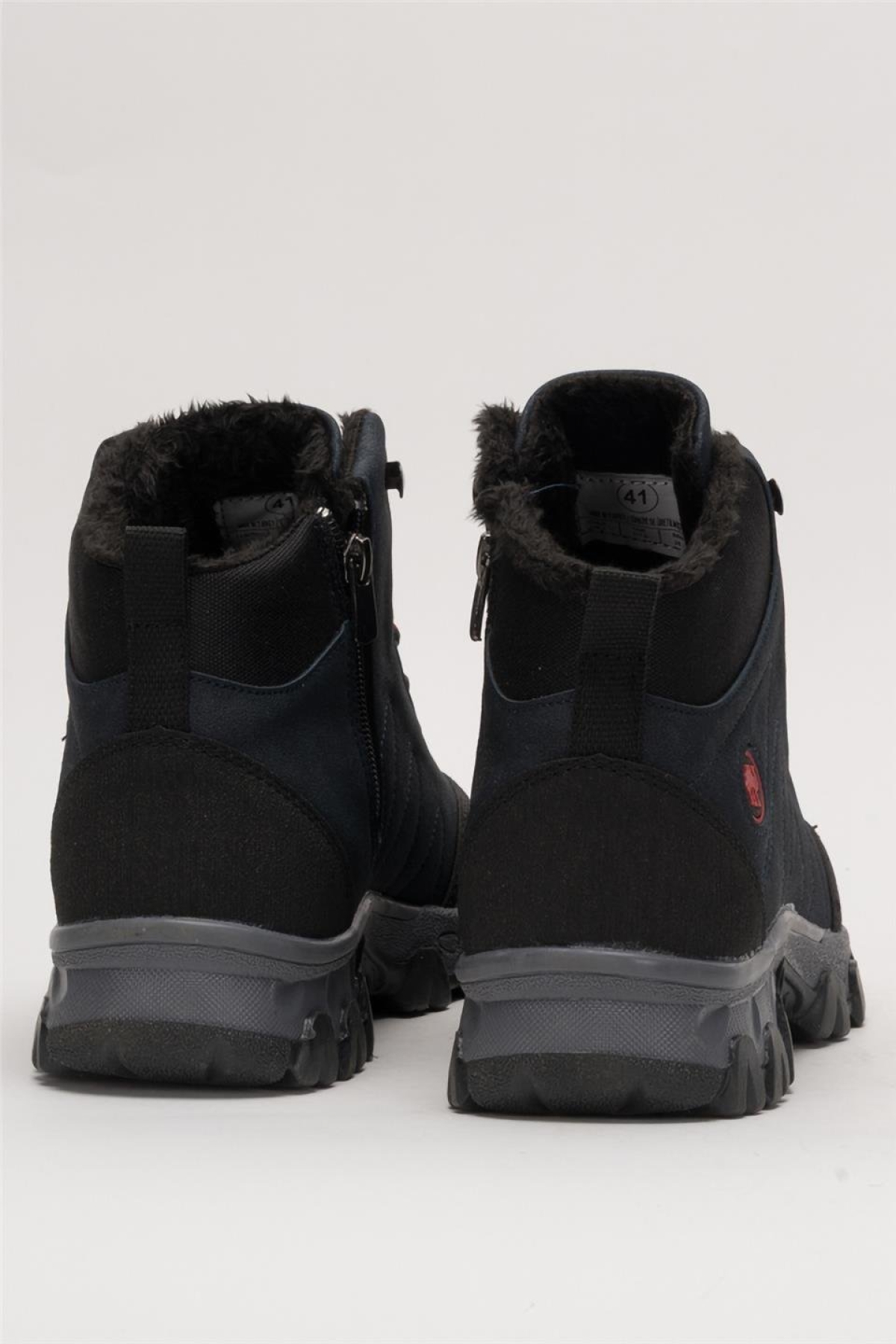 Soğuk Geçirmez Unisex Uzun Outdoor Trekking Bot Ayakkabı LACİVERT - Görsel 6