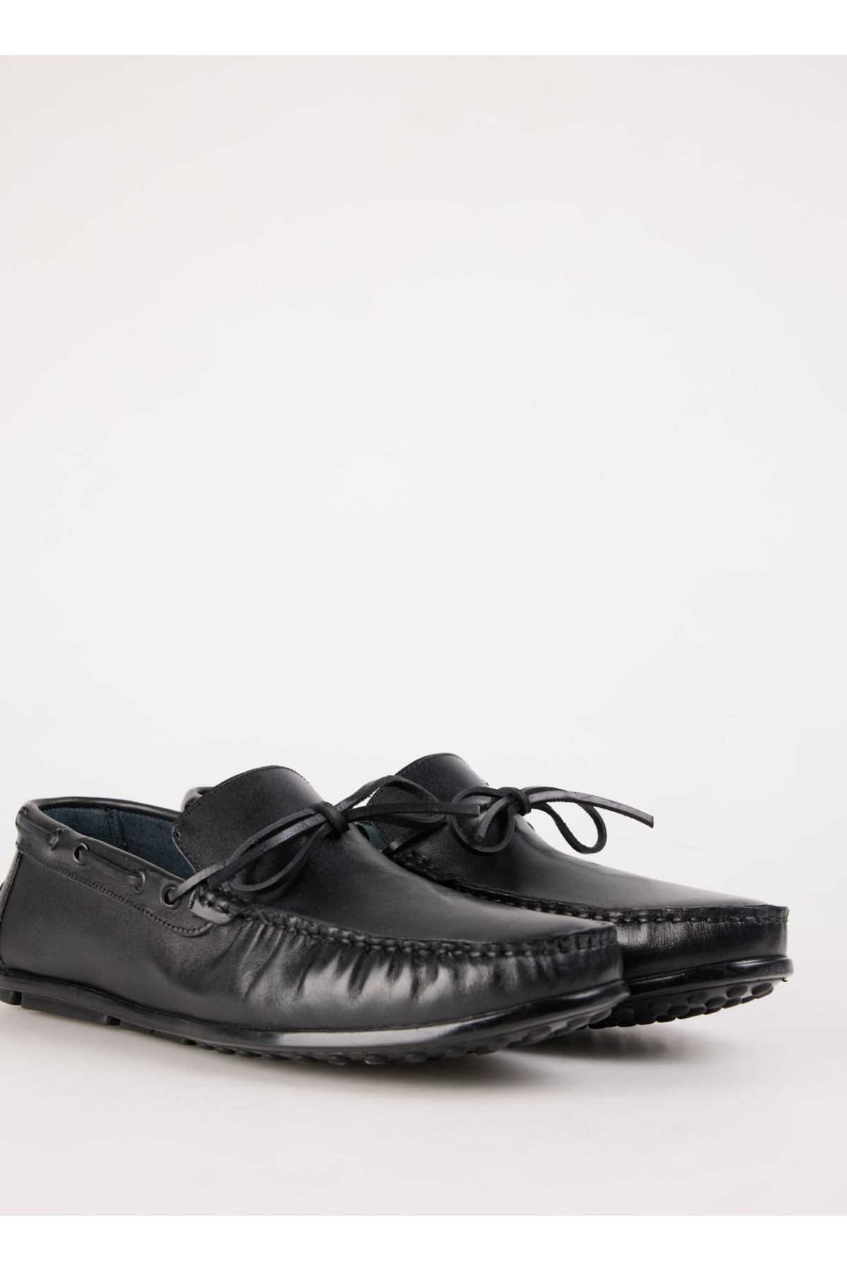 Siyah Erkek Deri Günlük Ayakkabı SILVES - Görsel 3