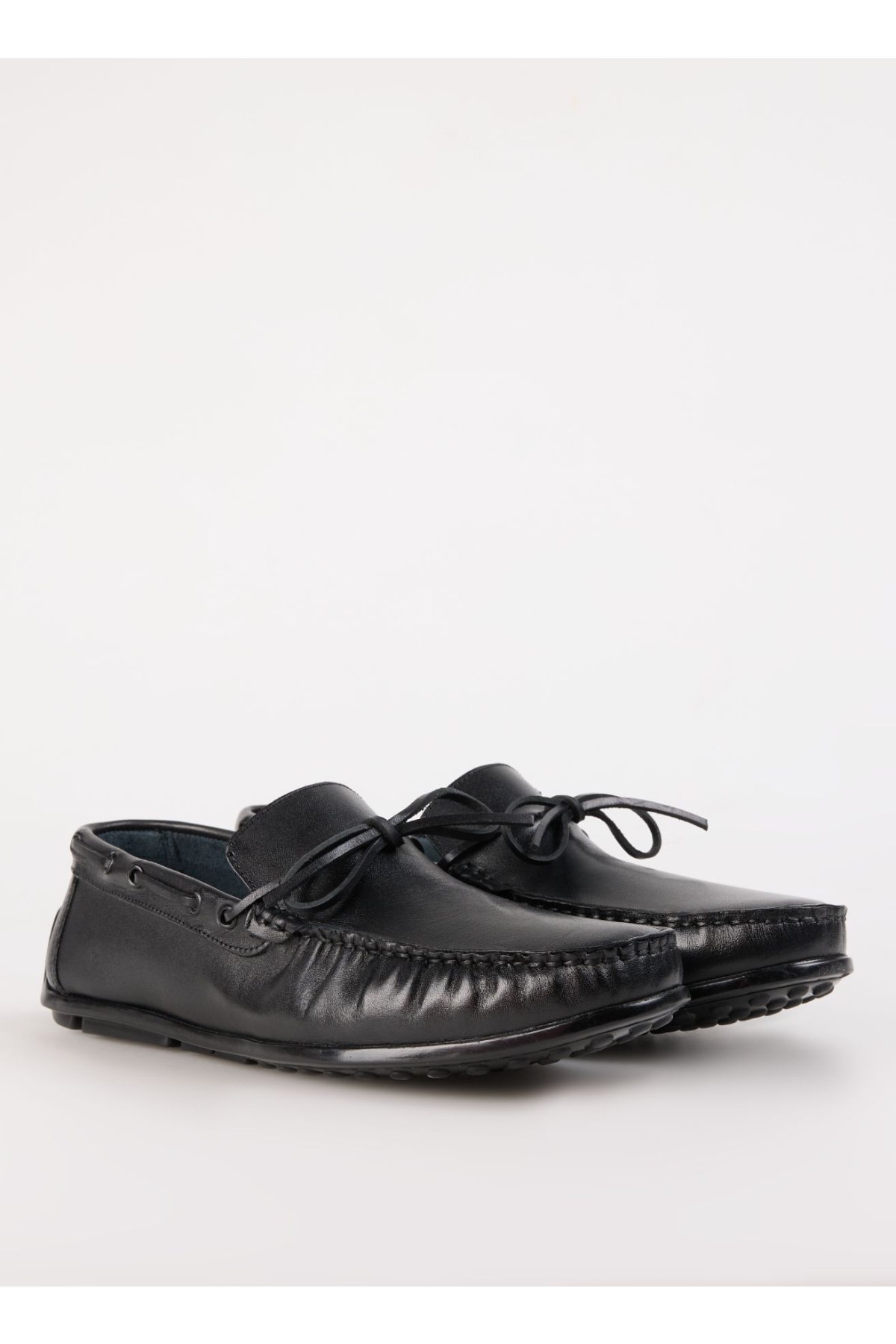 Siyah Erkek Deri Günlük Ayakkabı SILVES - Görsel 9