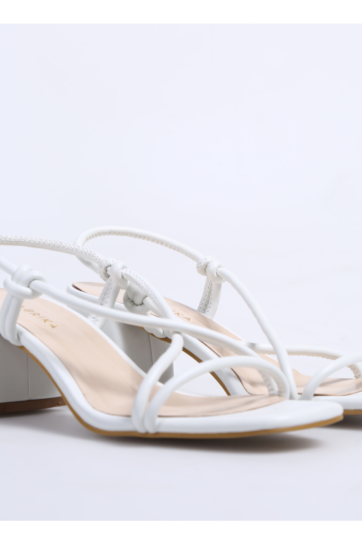 Beyaz Kadın Topuklu Sandalet JEWELYN - Görsel 5