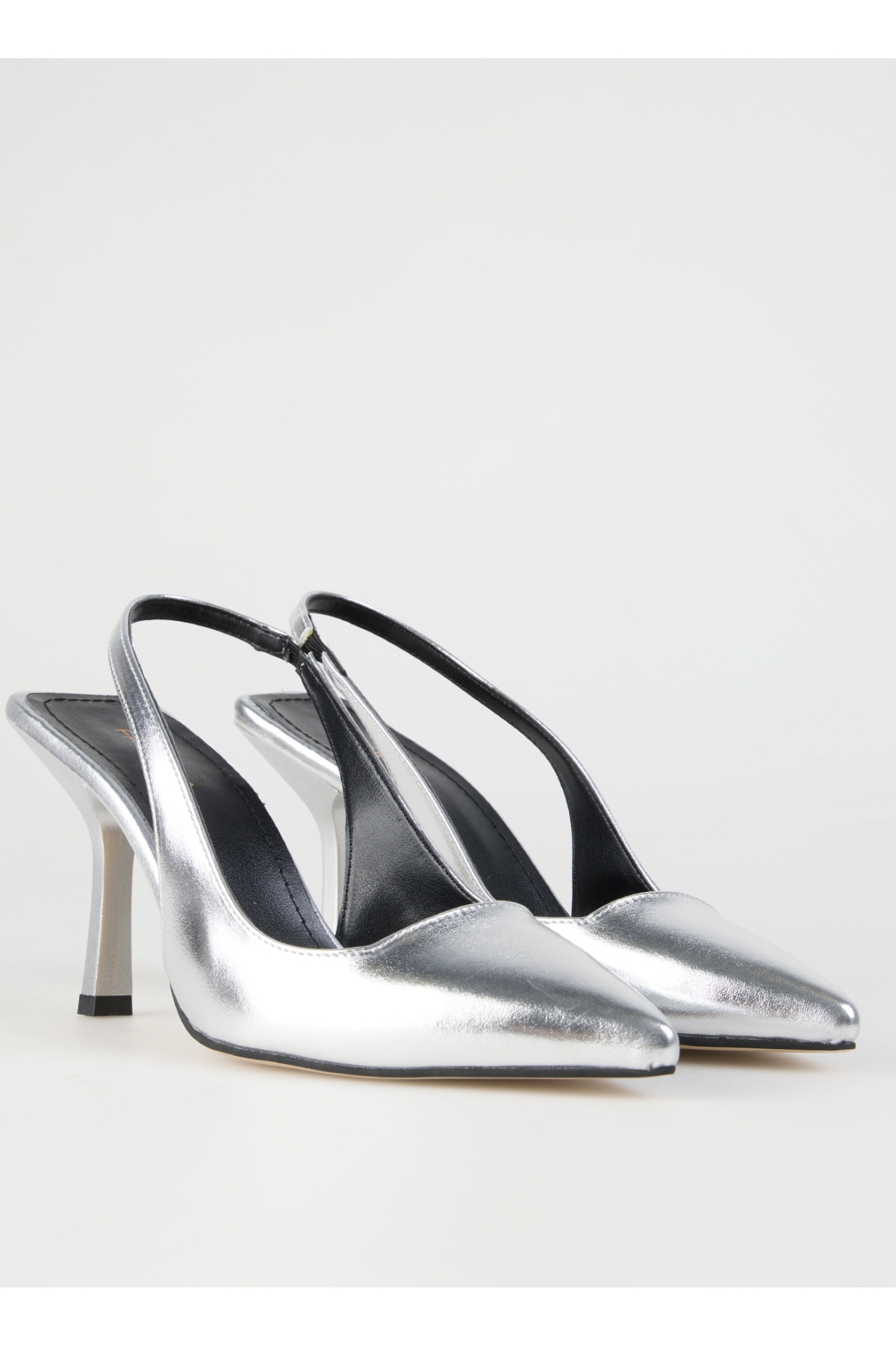 Gümüş Kadın Topuklu Ayakkabı LINOS - Görsel 9