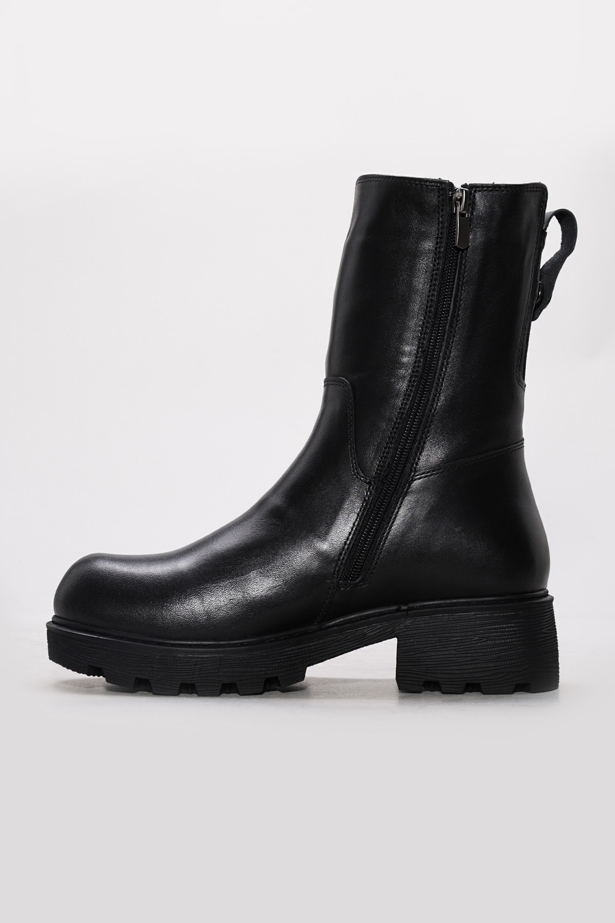 Hakiki Deri Kürklü Kadın Klasik Bot 124KZA3111 - Görsel 3