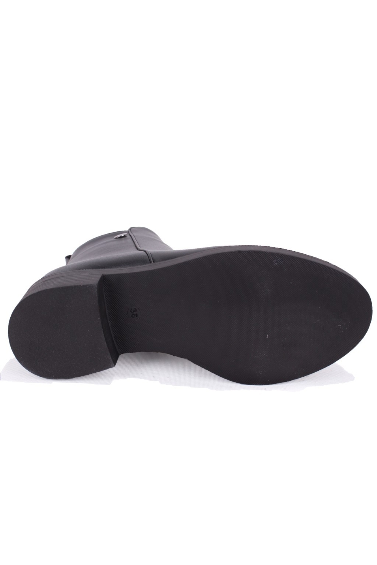 DZA07-1062770 Siyah Günlük Düz Topuk Kadın Bot - Görsel 5