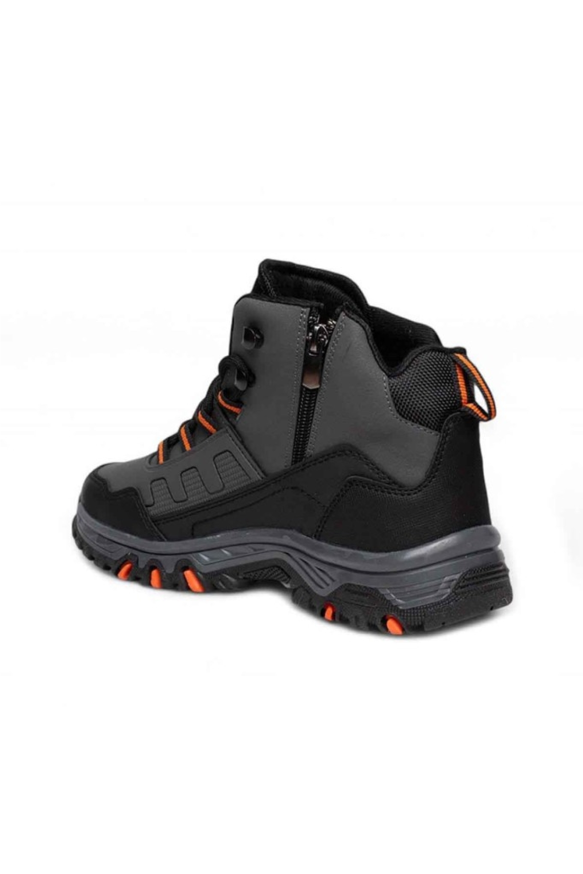 Magg Poınt 888-26 Deri Anatomik Erkek Bot FÜme Siyah Oranj - Görsel 4