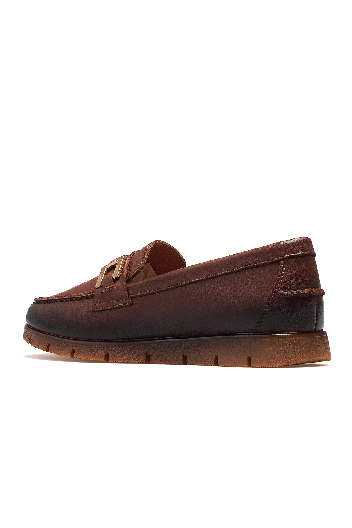 Kadın Hakiki Deri Comfort Casual Ayakkabı 25k 25075610k Taba - Görsel 4