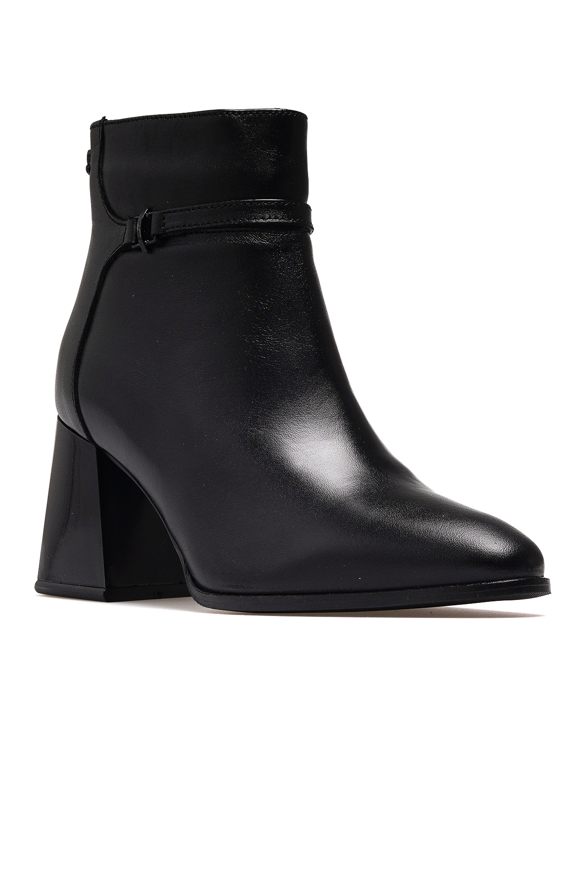 Kadın Hakiki Deri Topuklu Günlük Bot 25k 2553901k Z Siyah - Görsel 5