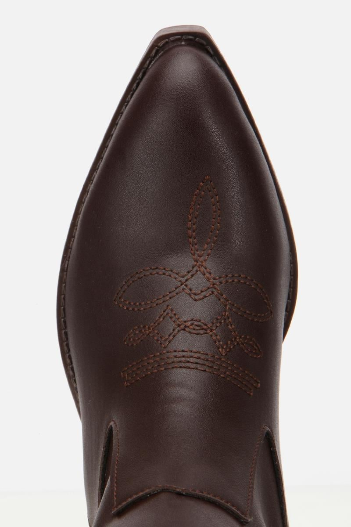 Kadın Kahverengi İşlemeli Kalın Topuklu Çizme - Görsel 7