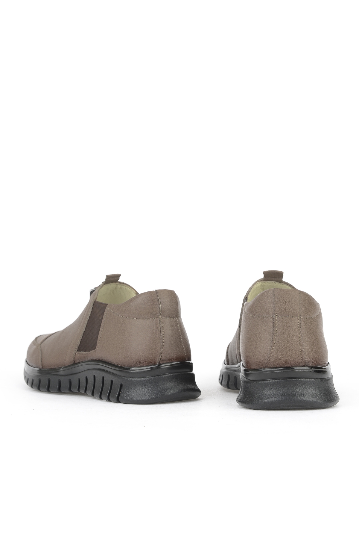 Kadın Hakiki Deri Konfor Ayakkabı 15355Z2888 Koyu Vizon - Görsel 4