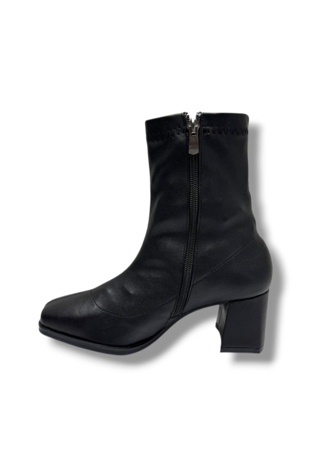 Kılınç 565-26 Cilt Deri Fermuarlı Kalın Topuk Kadın Bot - Görsel 3