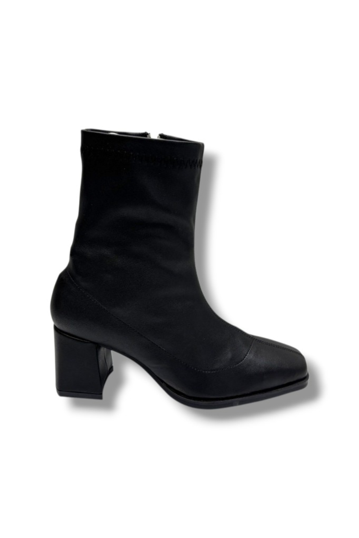Kılınç 565-26 Cilt Deri Fermuarlı Kalın Topuk Kadın Bot - Görsel 4