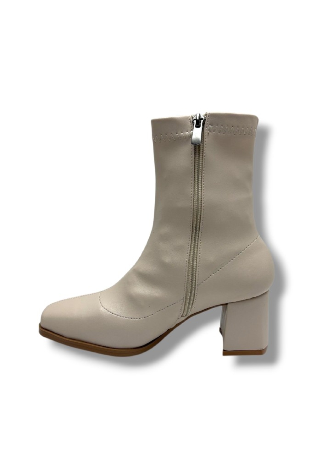 Kılınç 565-26 Cilt Deri Fermuarlı Kalın Topuk Kadın Bot - Görsel 4