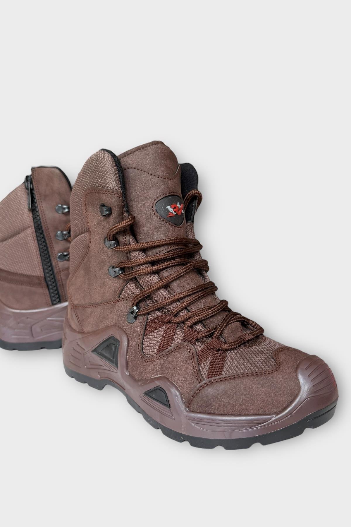 Kışlık Çöl Botu Taktikal Su Geçirmez ve Kaymaz Taban ErkekTrekking & Outdoor Bot KAHVERENGİ - Görsel 3