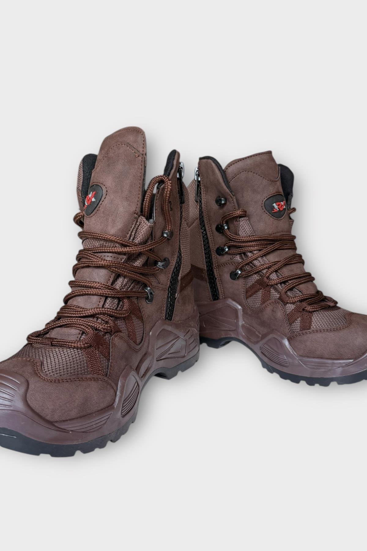 Kışlık Çöl Botu Taktikal Su Geçirmez ve Kaymaz Taban ErkekTrekking & Outdoor Bot KAHVERENGİ - Görsel 5