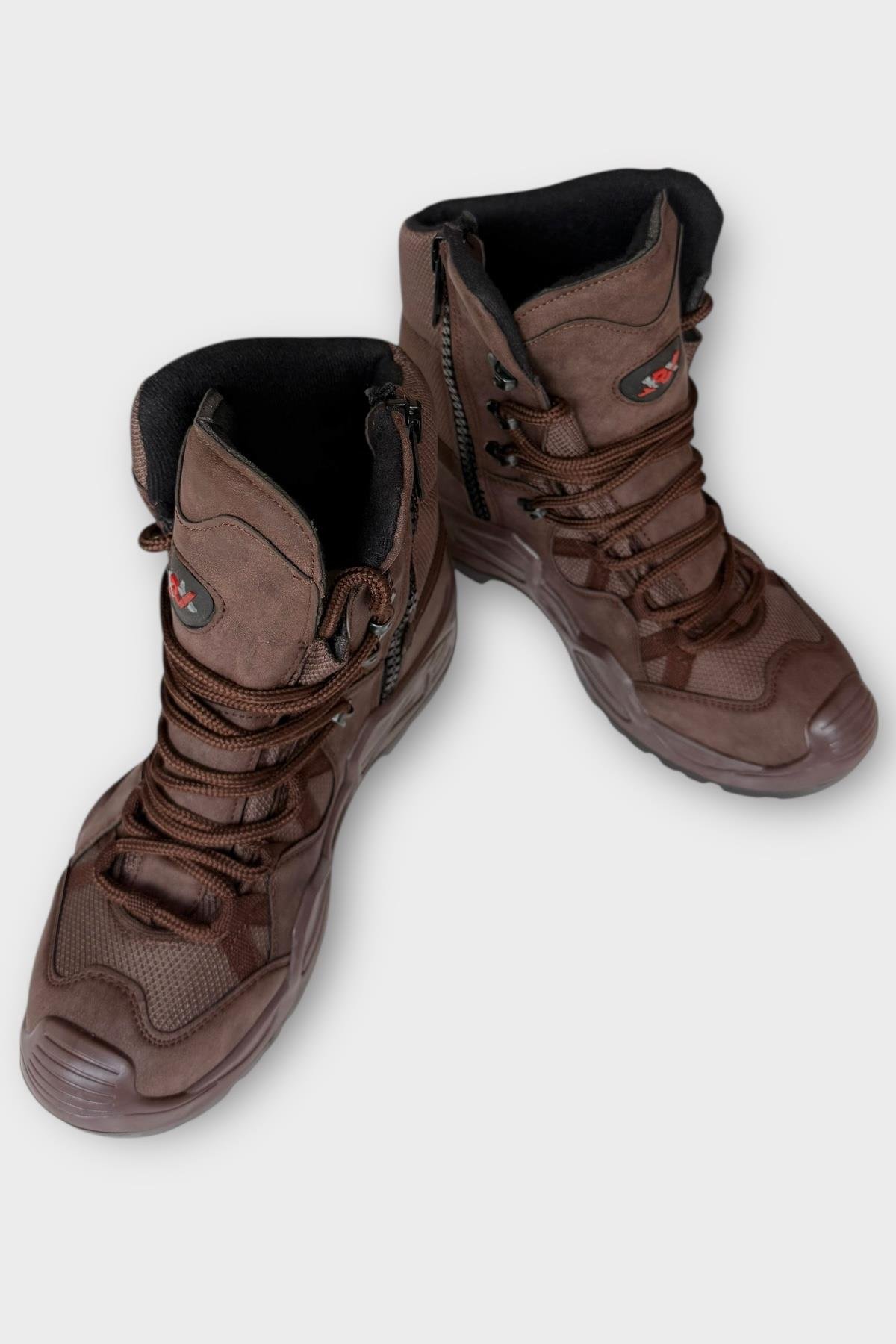 Kışlık Çöl Botu Taktikal Su Geçirmez ve Kaymaz Taban ErkekTrekking & Outdoor Bot KAHVERENGİ - Görsel 6