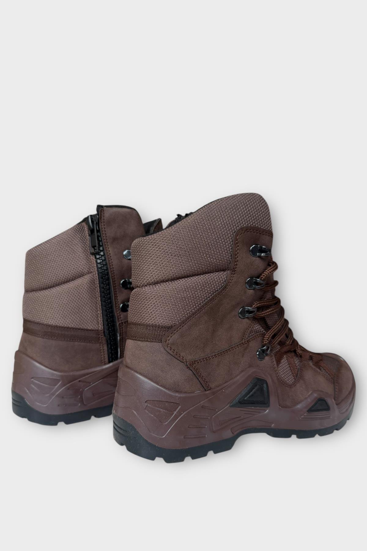 Kışlık Çöl Botu Taktikal Su Geçirmez ve Kaymaz Taban ErkekTrekking & Outdoor Bot KAHVERENGİ - Görsel 7