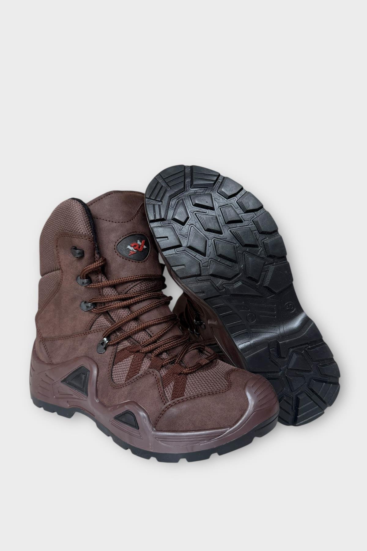 Kışlık Çöl Botu Taktikal Su Geçirmez ve Kaymaz Taban ErkekTrekking & Outdoor Bot KAHVERENGİ - Görsel 8