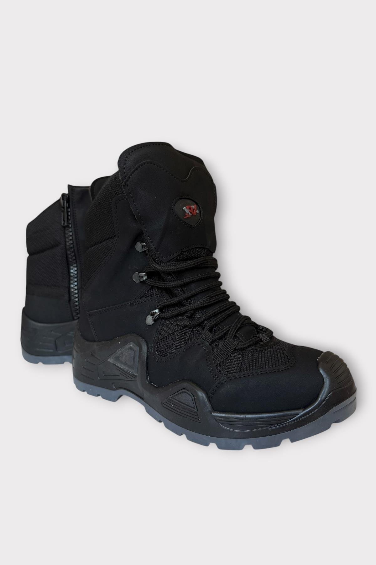 Kışlık Çöl Botu Taktikal Su Geçirmez ve Kaymaz Taban ErkekTrekking & Outdoor Bot SİYAH - Görsel 3