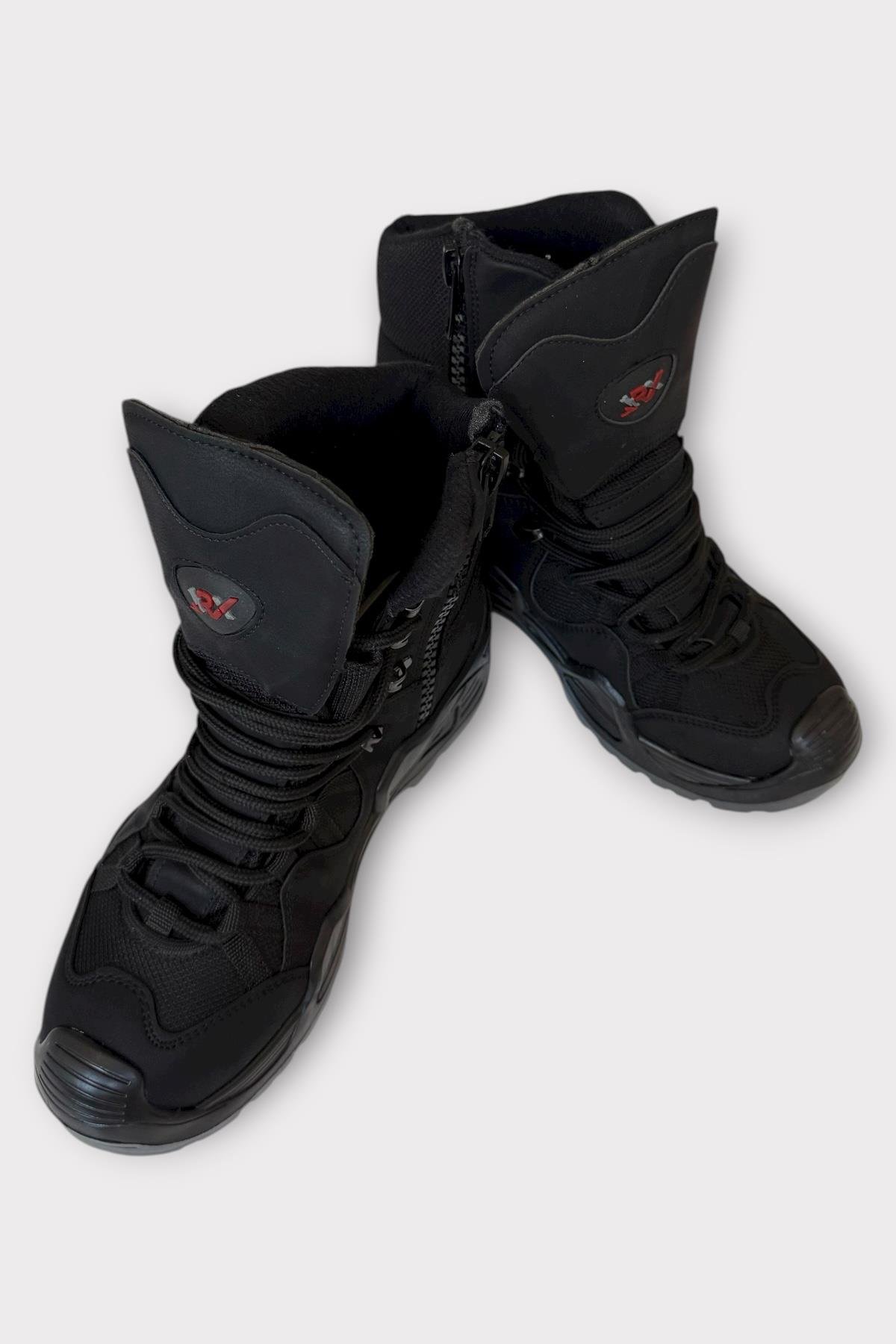 Kışlık Çöl Botu Taktikal Su Geçirmez ve Kaymaz Taban ErkekTrekking & Outdoor Bot SİYAH - Görsel 5