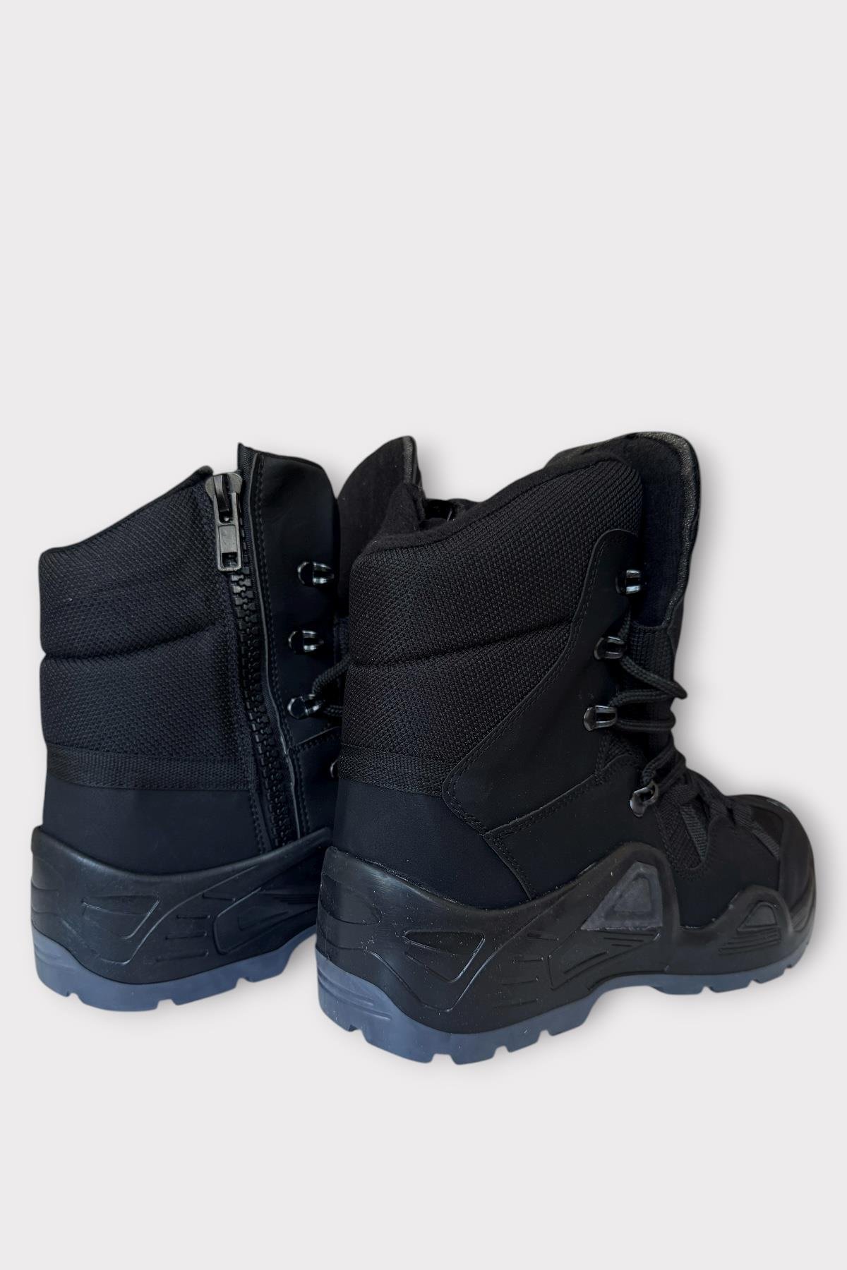 Kışlık Çöl Botu Taktikal Su Geçirmez ve Kaymaz Taban ErkekTrekking & Outdoor Bot SİYAH - Görsel 6