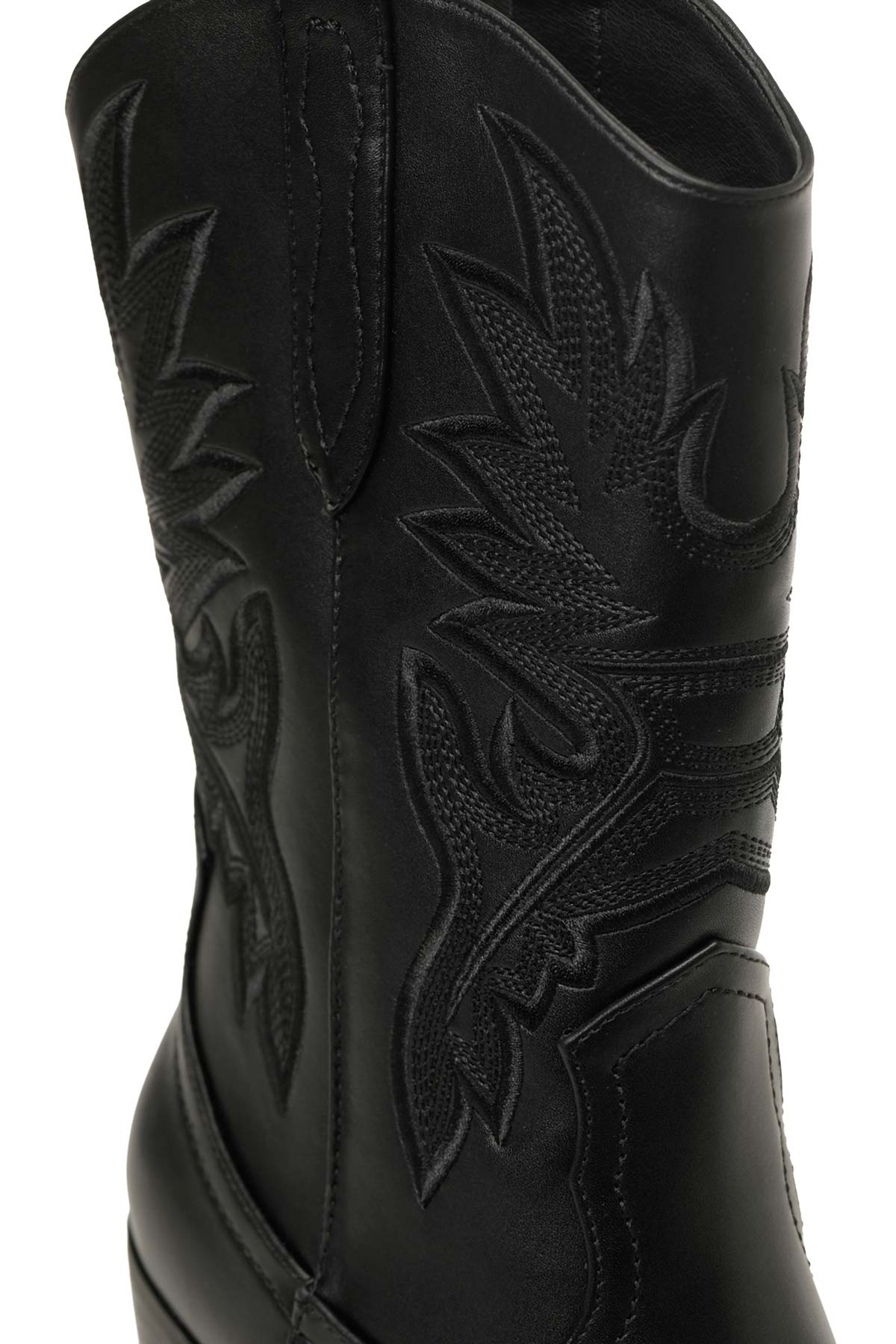 24K-1002 5PR Siyah Kadın Kovboy Bot - Görsel 9