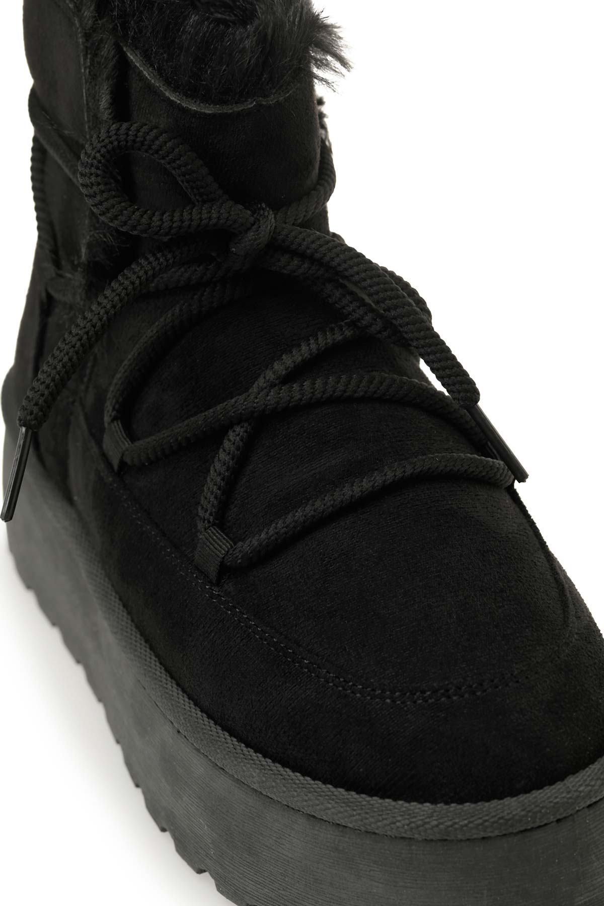 25K-8138 5PR Siyah Kadın Kar Botu - Görsel 9